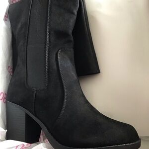 Women's Black Suede Boots